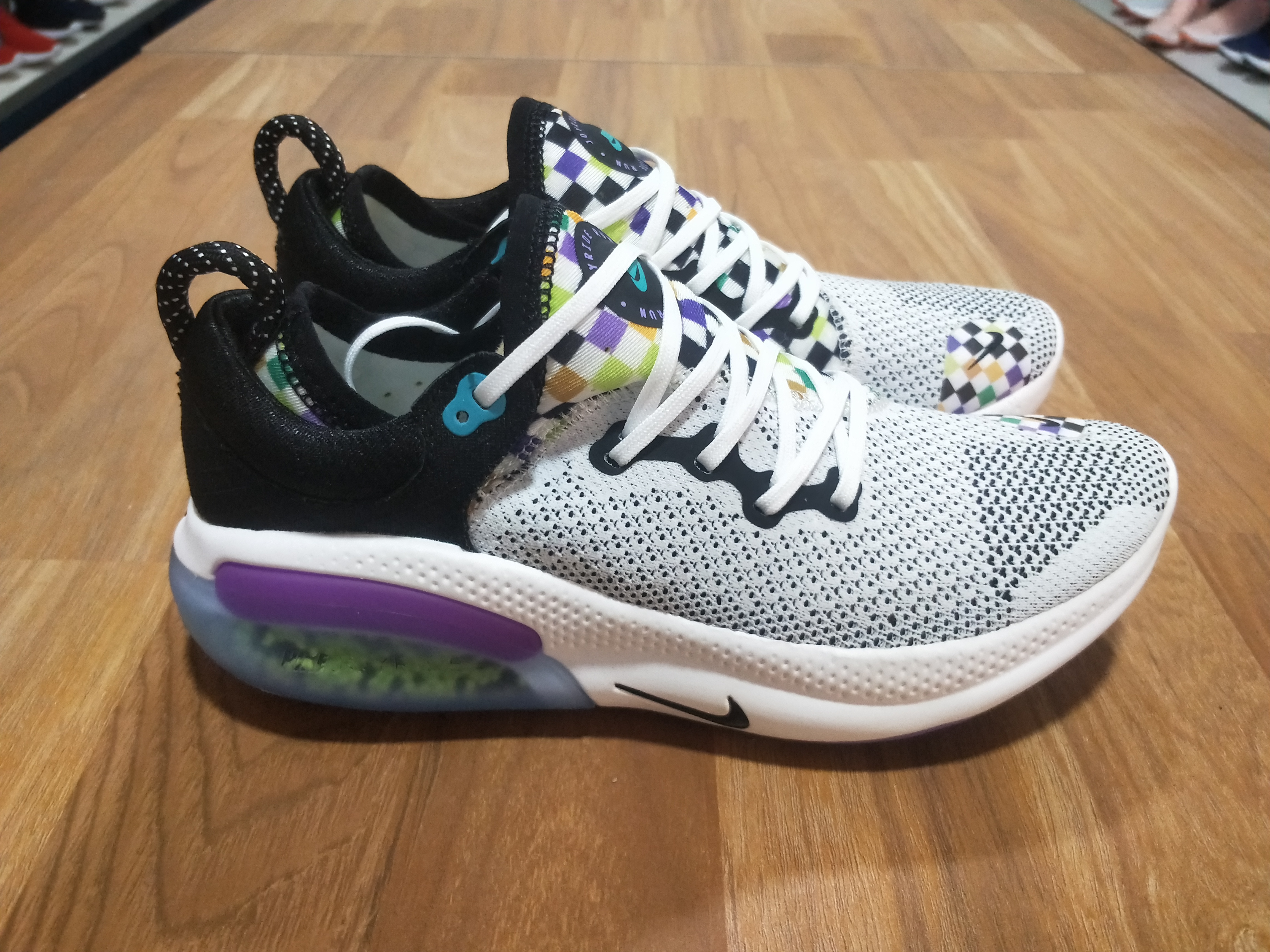 Women Nike Joyride Run FK White Black Purple Shoes